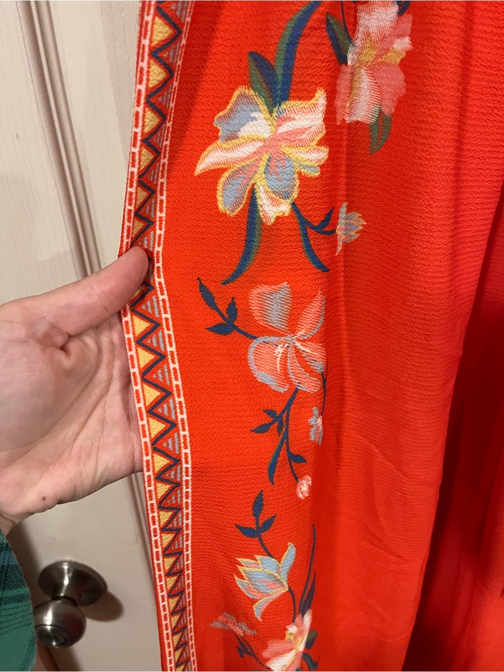 Flying Tomato Red Floral Wide Leg Pants - Picture 4 of 8